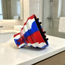 1Pc Foldable Silicone Hair Diffuser, Universal Portable Curly Hair Drying Hood, Hair Dryer Attachment For Home Salon Curling Styling - Multicolor - View 12