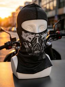 Musion 1/2/3pcs Distressed Skull & Gas Mask Pattern Balaclava, Lightweight Elastic Sweat-Absorbent Face Mask Headwrap, UV Protection, Suitable For Running, Fishing, Cosplay - Multicolor - View 6