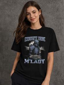 Women T-Shirts - 黑色 - 查看 3