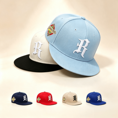 1 buah Topi Baseball Pria dengan Bordir Huruf R, Bahan Bernapas, Topi Baseball untuk Olahraga Luar Ruangan, Dapat Diatur, untuk Hiking, Kasual, Gaya Jalanan, Topi Fashion Unisex