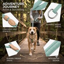 Dog P Rope P Chain All-In-One Lead Rope Anti-Explosion Shock Walk Dog Training Dog Chain Small Medium Large Dog Cat Rope Universal - Multicolor - View 4