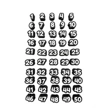 10/30/50 PCS Colorful Number Pencil Toppers Silicone Pencil Caps 1-30 Side Entry Pencil Labels For Students Teachers Classroom Organization - Multicolor - View 26