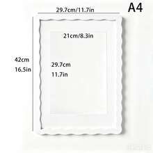 Mosearon 3pcs/1pc Wavy 30x40cm Photo Frame, 12x16in Certificate Frame, A4 Poster Frame, A4 Art Frame, Acrylic Transparent Panel, Suitable For Living Room, Bedroom, Office, Gallery Wall Decor - 1515 Wavy - View 25