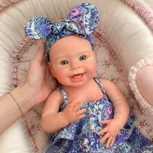 Boneka Bayi Reborn Silikon Padat 18 Inci dengan Desain Mulut Terbuka, Sentuhan Lembut, Sangat Realistis dan Akurat Secara Anatomi, Mainan Pendamping Emosional, Hadiah Sempurna untuk Semua Acara - Boneka Terlahir Kembali - View 1