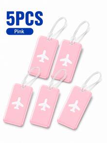 This Luggage Tag Features A Stylish Design With A Prominent Airplane Icon, Vibrant Colors, And High Visibility. It's An Essential For Cruise Travel And Also Perfect For Airport Check-In Or Carry-On Luggage. The Product Comes With A Durable And Flexible PVC Strap, Suitable For Both Men And Women, With Reliable Quality. - Multicolor - View 31
