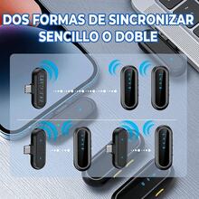 (Free Shipping) Dual Wireless Bluetooth Lavalier Microphone Set With Fast Charging Base - View 2