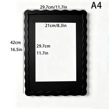 Mosearon 3pcs/1pc Wavy 30x40cm Photo Frame, 12x16in Certificate Frame, A4 Poster Frame, A4 Art Frame, Acrylic Transparent Panel, Suitable For Living Room, Bedroom, Office, Gallery Wall Decor - 1515 Wavy - View 26