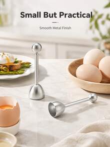 1pc Egg Shell Opener Kitchen Baking Tool Easy To Use Breakfast Cooking Dessert Meal Prep Home Kitchen Simple Compact Practical Shell Opening Accessory - Multicolor - View 4