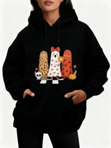 Women Sports Sweatshirts - Black - View 7