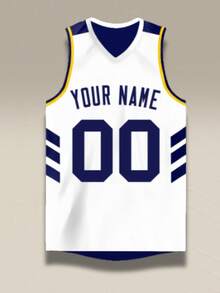 Custom Men's Exclusive Team Basketball Jersey, Customizable Name And Number - White - View 3