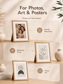 Bohemian Style Photo Frame Set, PVC Material, Self-Adhesive, Waterproof And Dustproof, Horizontal And Vertical Frames, Suitable For Home, Office And Commercial Use, Home Decor | Bohemian Style | Waterproof Photo Frame, Photo Frame Decoration - A - View 8