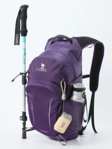 CAMEL CROWN Foldable Large Capacity Travel Bag Backpack Short Distance Travel Fitness Storage Bag - Aurora Purple - View 2