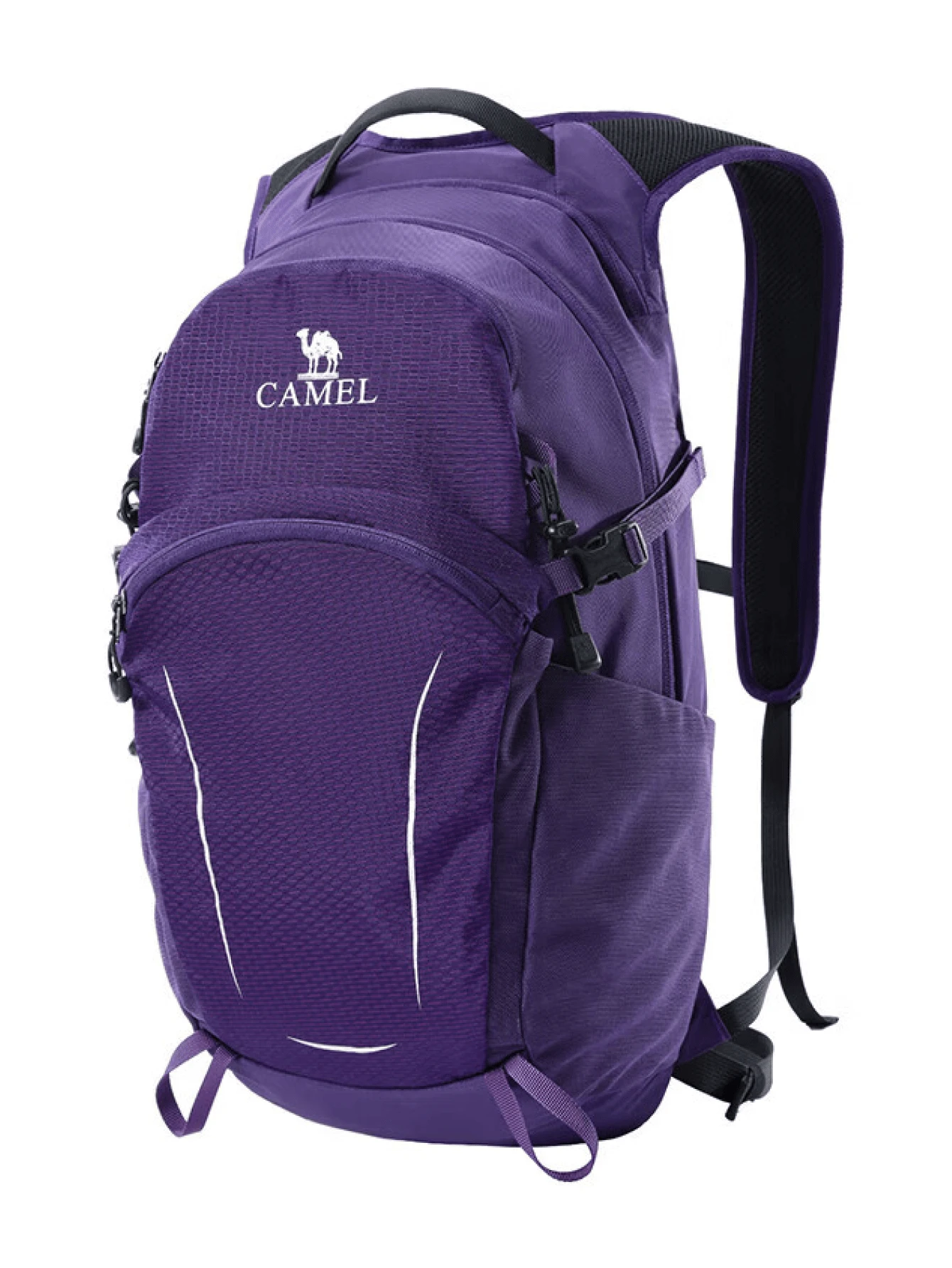 CAMEL CROWN Foldable Large Capacity Travel Bag Backpack Short Distance Travel Fitness Storage Bag - Aurora Purple - View 1
