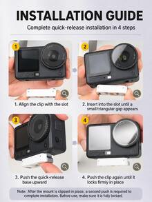 Magnetic Quick Release Mount, Compatible With DJI Osmo Action 6/Nano Or Action 5 Pro/4/3, 1/4 Thread Or Dual Claw Version, Suitable For Tripod/Selfie Stick - View 5
