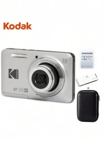Kodak FZ55 多功能相機 1080P高清 1635萬畫素 5倍光學變焦 28mm廣角 2.7吋螢幕 14種場景 輕巧機身 - 查看 10