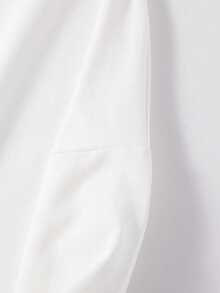 Men Plus Size Zip-Up Sweatshirts - White - View 4
