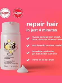 lakerain Masker Rambut Perbaikan Molekuler Tanpa Bilas K8, Perbaikan Tahan Lama yang Dipatenkan, Menargetkan Rambut Kering, Kusut, dan Rusak, Memulihkan Kerusakan Akibat Pemutihan, Pewarnaan, Perawatan Kimia + Perawatan Panas Hanya dalam 4 Menit - Berbagai gaya - View 3