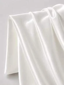Blush Pink Satin Fabric, Soft Smooth Silky Glossy Solid Color Material, Suitable For Wedding Dress, Bridesmaid Gown, Skirt, Shirt, Backdrop, Tablecloth Decoration, DIY Sewing, Handmade, Fashion Clothing Fabric - 1 - View 17