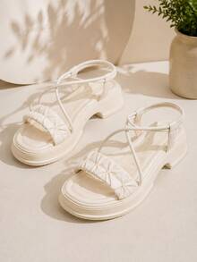 Women Platforms & Wedge Sandals - White - View 11