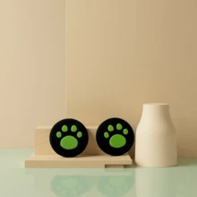 ihkdw For Switch2 Left And Right Joy-Con Controllers, A Complete Set Including TPU Matte Controller Protective Case + Cartoon Cat Paw Shaped Joystick Anti-Slip Cap, 2 Pieces Combination, Does Not Affect Controller Detachment From Console Or Normal Button Operation After Installation, Long-Term Grip Without Slipping - View 3