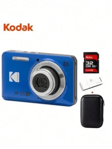 Kodak FZ55 多功能相機 1080P高清 1635萬畫素 5倍光學變焦 28mm廣角 2.7吋螢幕 14種場景 輕巧機身 - 查看 7