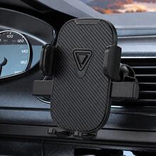 1pc Car Phone Holder, ABS Multi-Function Car Air Vent Phone Holder, Black, Universal Car Air Vent Phone Holder Compatible With Multiple Phone Models - Multicolor - View 13
