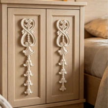 2pcs Solid Wood Carving Decals, Home Decorations, Woodworking Supplies, Suitable For Cabinets, Doors And Windows, Furniture, Background Walls, Porches, Offices And Other Decorations, Holiday Decorations, DIY Decorations. - Multicolor - View 11