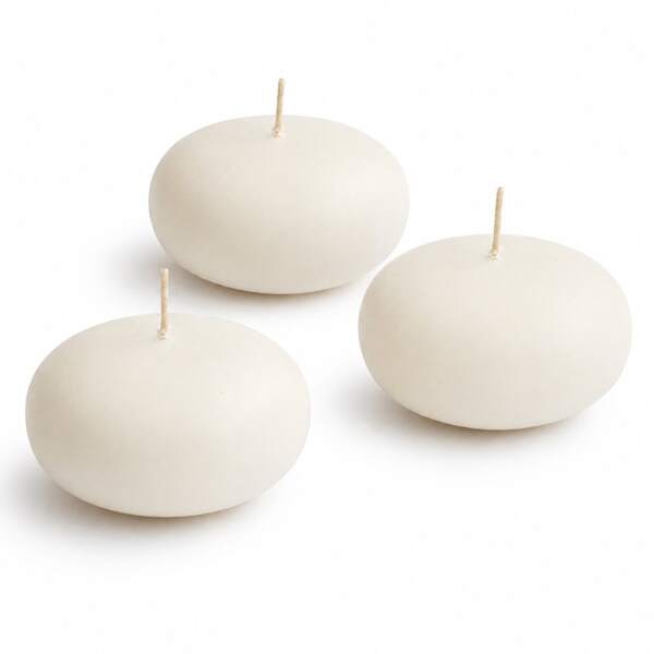 White Decorative Floating Candles For Water | Centerpieces, Weddings, And Pools