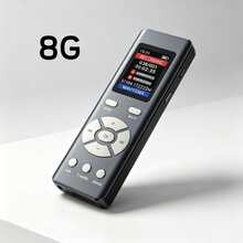 Digital Voice Recorder With Playback Function, Zinc Alloy 8GB Voice-Activated Recording Device, 68 Hours Recording, 1536Kbps Clear Audio, Portable Mini Recorder For Lectures, Meetings, University, Interviews - 查看 9