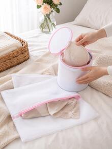 Laundry Bag (1 Pc) - Reusable Mesh Bag Suitable For Machine Washing; Serves As A Protective Bag For Washing Shoes Or As A Storage Bag. - Multicolor - View 3