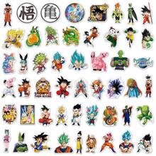 Panini 50pcs Dragon Ball Waterproof Sticker Pack, Goku Vegeta Bulma Master Roshi Anime Vinyl Stickers, Self-Adhesive Cartoon Stickers, Suitable For Water Bottles Laptops Skateboards Luggage Notebooks Scrapbooks Theme Party Gifts - View 5