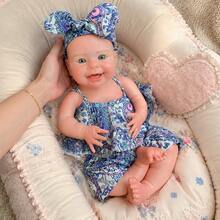 Boneka Bayi Reborn Silikon Padat 18 Inci dengan Desain Mulut Terbuka, Sentuhan Lembut, Sangat Realistis dan Akurat Secara Anatomi, Mainan Pendamping Emosional, Hadiah Sempurna untuk Semua Acara - Boneka Terlahir Kembali - View 4