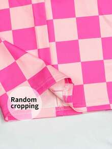 2pcs Young Girls Casual Random Plaid, Loose Wide Leg, Soft, Suitable For Daily Wear, Back To School, Autumn/Winter Fall - Multicolor - View 9