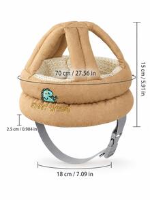 1pc Multi-Colored Baby Walking Anti-Fall Cap, Baby Walking Protective Gear, Children's Anti-Collision Head Protection, Summer Breathable - Multicolor - View 10