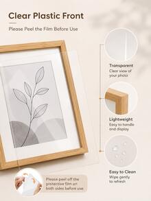 Bohemian Style Photo Frame Set, PVC Material, Self-Adhesive, Waterproof And Dustproof, Horizontal And Vertical Frames, Suitable For Home, Office And Commercial Use, Home Decor | Bohemian Style | Waterproof Photo Frame, Photo Frame Decoration - A - View 6