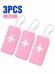 This Luggage Tag Features A Stylish Design With A Prominent Airplane Icon, Vibrant Colors, And High Visibility. It's An Essential For Cruise Travel And Also Perfect For Airport Check-In Or Carry-On Luggage. The Product Comes With A Durable And Flexible PVC Strap, Suitable For Both Men And Women, With Reliable Quality. - Multicolor - View 29