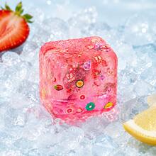 Soft Transparent Fruit Cube Squishy, Jelly Crystal Texture, Squeeze Stress Relief Sensory Toy, Office Desk Decor, Birthday Party Gift - Multicolor - View 5