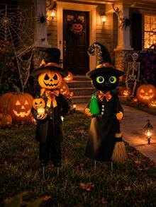 Flags - Black Cat, Pumpkin, and Ghost - View 5