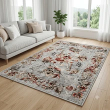 Washable Scandinavian Rugs – Nordic Designs For Modern Homes - Perfect For Living Room, Bedroom, Hallway, Kitchen - Indoor And Outdor Carpet | Non-Slip Backing - Mocha Brown - View 2