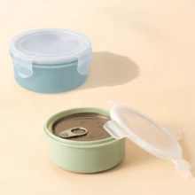 [Cat Food Can Sealer] 1pc 5.5 Oz Cat Food Can Storage Container | Airtight Snap Lid | Keep Pet Food Fresh - Multicolor - View 2