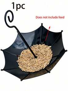 1pc Umbrella-Shaped Hanging Bird Feeder And Bath, Umbrella Design, Suitable For Outdoor Garden, Patio And Backyard, Can Feed And Attract Wild Birds, Exquisite Decoration, Ideal Gift Or Practical Present For Bird Lovers - Multicolor - View 12