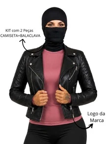 Camiseta ROSE/ Touca PRETA