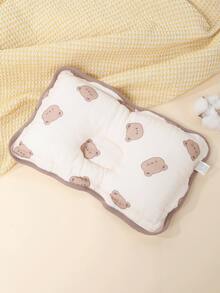 1pc Cute Printed Baby Pillow With Edging, Thin For All Seasons, Suitable For Newborn Daily Use - Multicolor - View 5