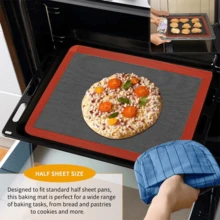 1/2/3PCS Breathable Perforated Reusable Silicone Baking Mat, 15.8*11.8 Inch Non-Stick Baking Sheet Pad, High-Temperature Resistant Silicone Material Easy To Clean, Breathable Structure Accelerates Moisture Evaporation, Prevents Bubbling For Cookies, Cakes, Macarons And Various Pastries, Home Oven Kitchen Baking Accessory, Portable Multi-Functional Macaron Mat For Outdoor Camping And Picnic, Essential Silicone Tool For Home DIY Desserts And Commercial Baking - View 11