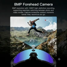PEJE AI Smart Glasses With Camera, WiFi Bluetooth Voice Assistant - 1080P HD Video Recording & 8MP Camera, Smart Glasses For Music And Calls, Voice Recording, Real-Time Translation, Image Recognition, Interchangeable Lenses, Valentine's Day Gift For Women And Men - View 6