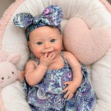Boneka Bayi Reborn Silikon Padat 18 Inci dengan Desain Mulut Terbuka, Sentuhan Lembut, Sangat Realistis dan Akurat Secara Anatomi, Mainan Pendamping Emosional, Hadiah Sempurna untuk Semua Acara - Boneka Terlahir Kembali - View 3
