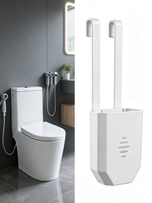 Toilet Tank Cleaning Pad Holder And Bleach Tablet Tray, Wall-Mounted Toilet Cleaner Carrier, Bleach Tablet Dispenser, Prevents Tank Residue Contamination, Toilet Tank Accessories