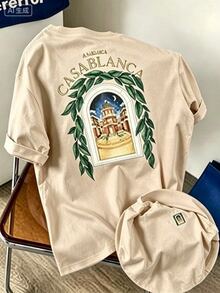 T-shirts för män - Aprikos - Visa 14