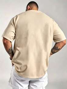 T-shirts för män - Aprikos - Visa 4