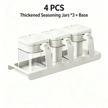 1pc Seasoning Jar Kitchen Spice Container Creative Condiment Bottle Salt And Pepper Shaker With Lid Spice Storage Box With Spoon Food Storage Container Kitchen Supplies Kitchen Decor - Multicolor - View 15
